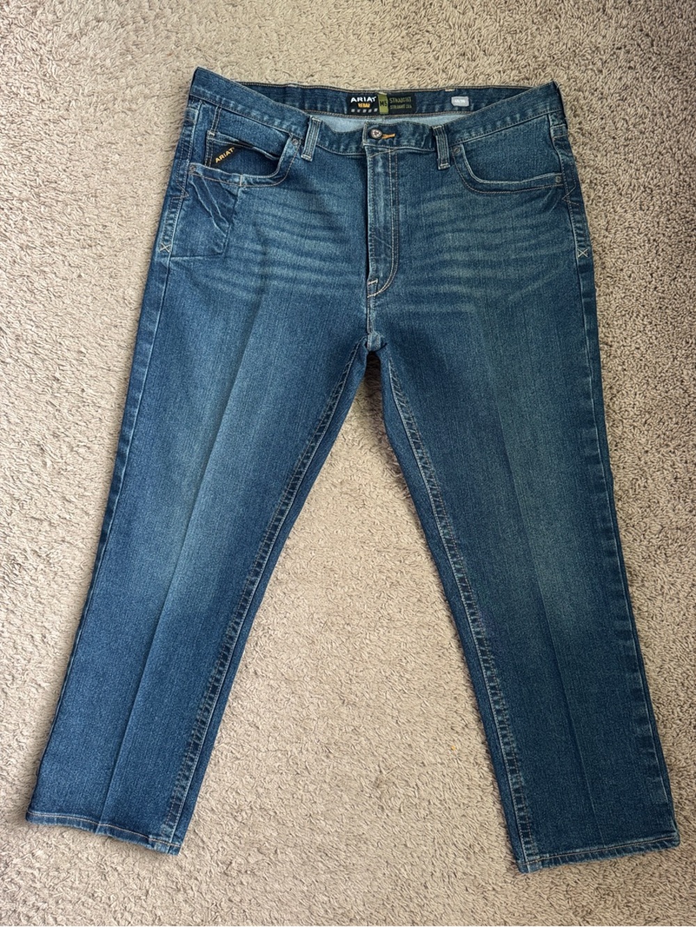 Ariat Rebar M5 Men’s Dark Blue Straight Leg Jeans